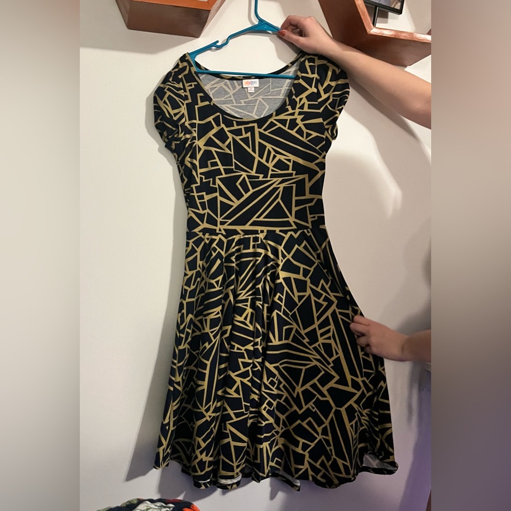 Great Gatsby styled dress size medium. Gray and gold